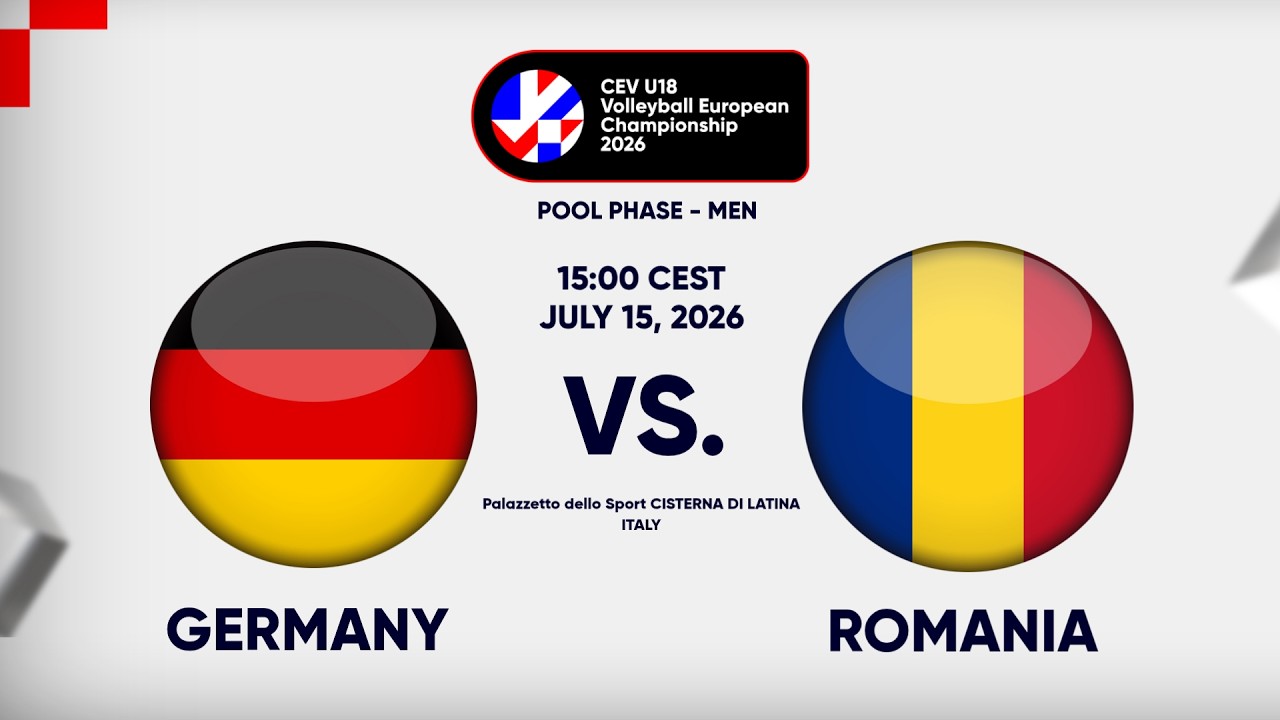 Full Match | Germany vs. Romania | CEV U18 Volleyball European Championship 2026 | Men