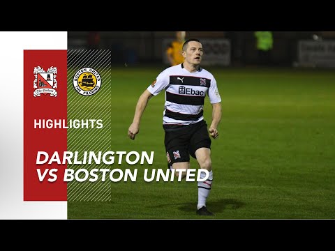 Darlington 0-2 Boston United - National League North - 2020/21