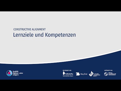 QUADIS | BLS | Constructive Alignment - Learning Goals and Competences