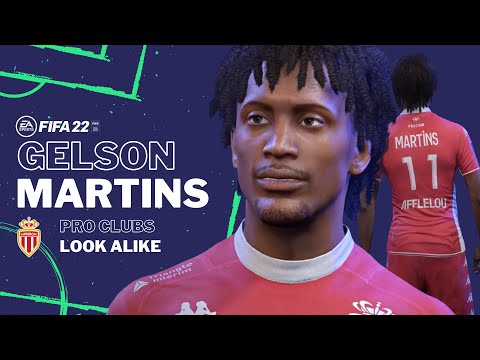 FIFA 22 -  GELSON MARTINS Pro Clubs Look alike Build | AS Monaco Player Follow Along