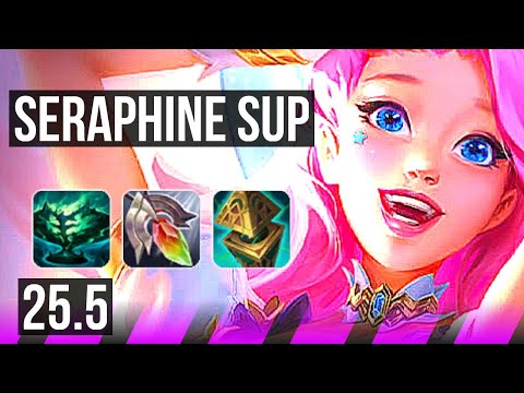 SERAPHINE & Ashe vs KARMA & Ezreal (SUP) | 5k comeback, 3/3/15 | KR Grandmaster | 25.5