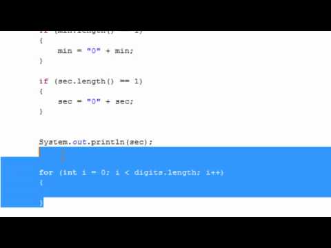 Java Tutorial Digital Clock Part 2