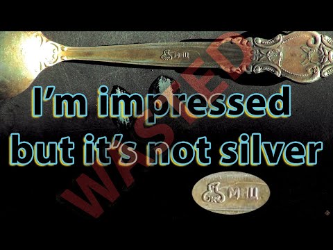 149 | Very Heavy Very Thick Silver Spoon Tested With 18K Gold Acid
