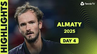 Medvedev vs Walton; Khachanov Begins Title Defence I Almaty 2025 Day 4 Highlights