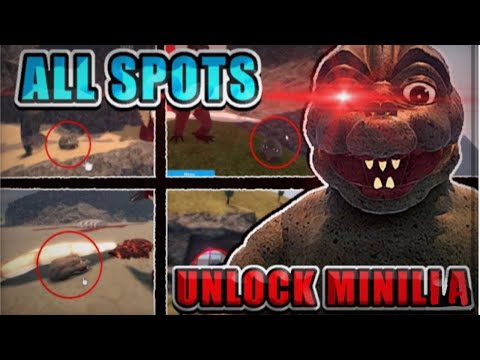 EVERY Secret Egg/Head Location to UNLOCK MINILLA ||| Kaiju Universe