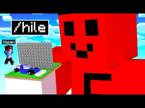 I TROLLED HASANI WITH A CHEATED BLOCK IN THE BUILDING BATTLE!! - Minecraft