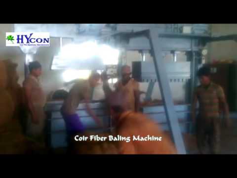 Coconut Fibre Baling Machine