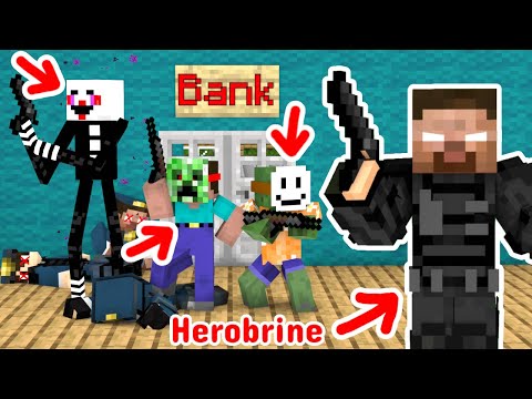 Herobrine v.s Gangster - Minecraft Animation