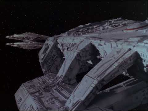 Kampfstern Galactica vs. Zylonen Basisstern