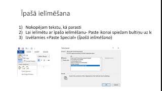 5. Nodarbība: Teksta kopēšana, iekrāsošana, pārsvītrošana MS Word