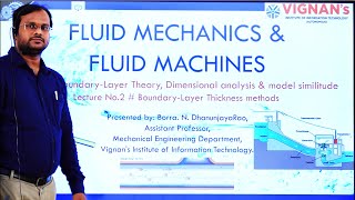 Boundary-Layer Thickness methods | Unit-3 | Lecture-2 | FFM |