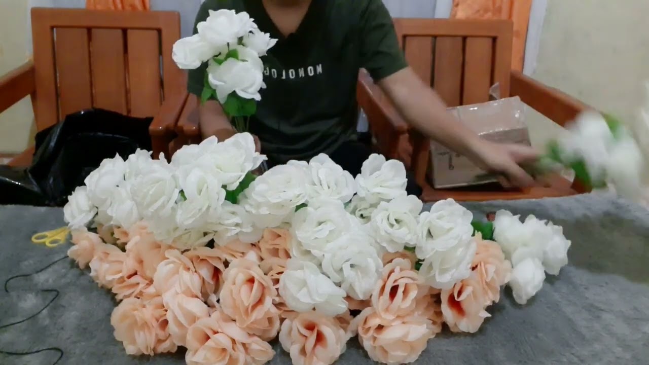 Unboxing Bunga Mawar Artificial - Bunga Dekorasi