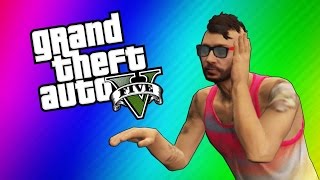 GTA 5 Online Funny Moments - DJ Booth Glitch, Air Swimming, Special Handshake!