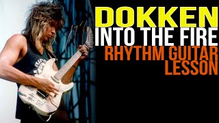 Dokken Into The Fire Rhythm Guitar Lesson, George Lynch - Lynch Lycks S4 Lyck 1
