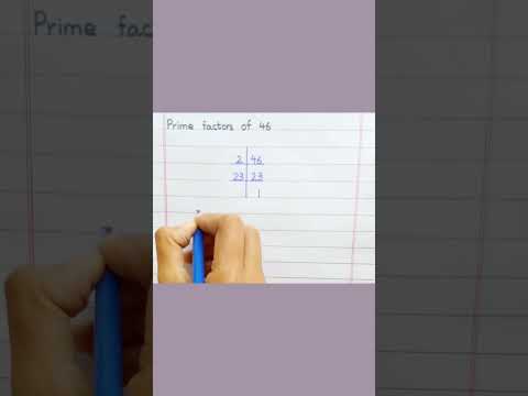 Prime Factors of 46 #shorts
