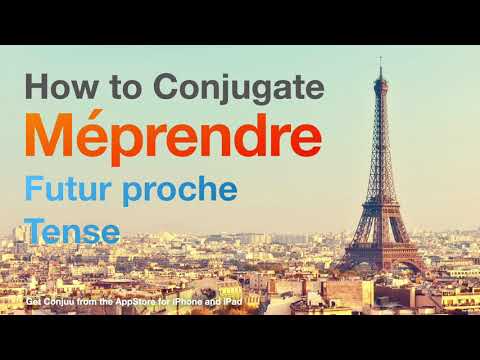 How to conjugate Méprendre (to mistake ) in Futur proche tense.