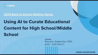 Using AI to Curate Educational Content for MS/HS Teachers thumbnail