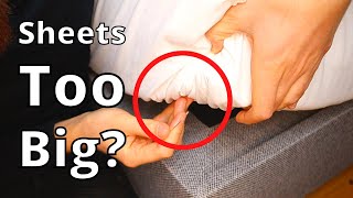 Make Your Bed Sheets Fit Perfectly (Clever Trick)