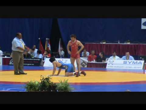 Jimmy Chase (USA) dec. Huoeng-Min Kim (KOR) at 60 kg in Junior World Greco-Roman