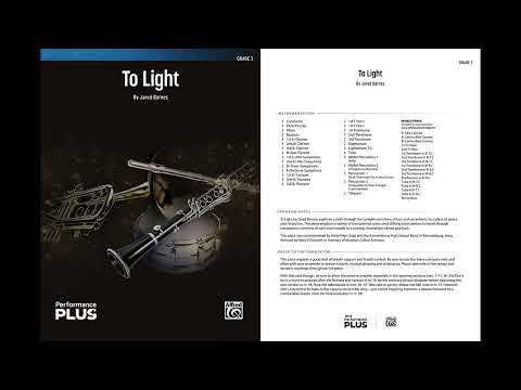 To Light, by Jared Barnes – Score & Sound