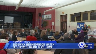 Sedgwick Neighborhood Watch fed-up with Grant Blvd. home