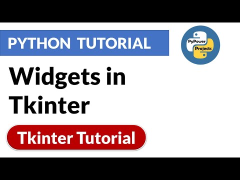 Widgets In Tkinter Tkinter Python Tutorial Pypower