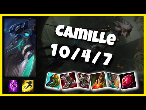 Camille vs Irelia Top 10.25 Challenger S11 Gameplay (10/4/7) - OCE