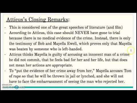 Atticus's Closing Remarks