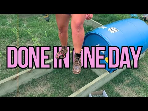 Build a Floating Dock DIY- How to build with barrels