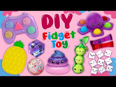 10 DIY SUPER FANTASTIC FIDGET TOYS TO MAKE IN 5 MINUTES - Viral TikTok Pop-It & Stress Reliever Toys