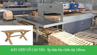 Made in Vietnam | MÁY ÉP GỖ CAO TẦN, ÉP CHÂN BÀN vuông 120mm| ĐẠI PHÚC VINH CNC