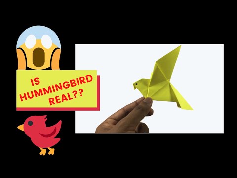 Easy Origami for kids Hummingbird - How to make Origami Hummingbird