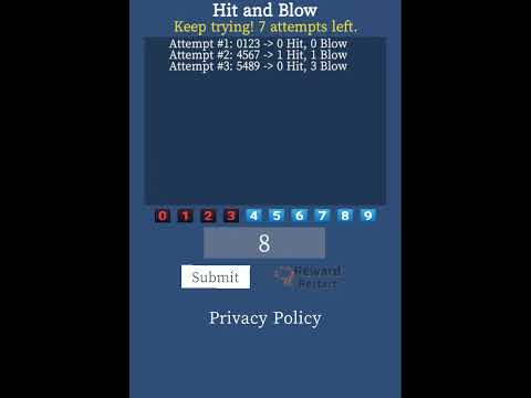 Hit & Blow – For Beginners