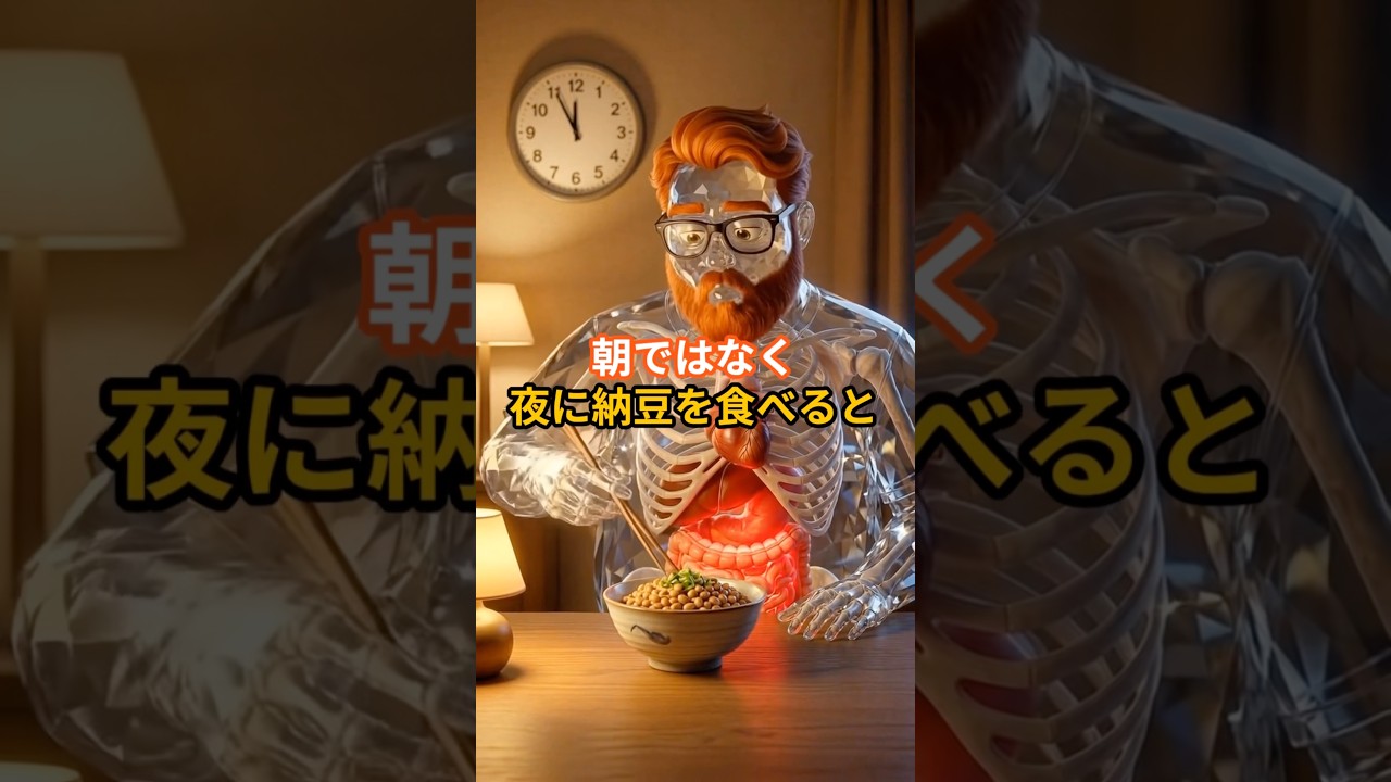 納豆を朝ではなく夜に食べるとどうなるのでしょうか？#納豆