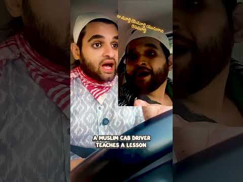🚕 part-2 A Muslim cab driver teaches a big lesson 🙇🙏 #pranavsimhanateri #shorts #muslim #cab