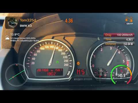 X3 e83 M57 Stage 3 // 100-200kmh 12,4 sek 🔥👨‍🔧