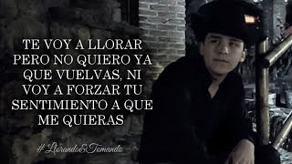 (LETRA) ¨LLORANDO Y TOMANDO¨ - Christian Nodal (Lyric Video)