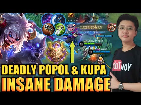 POPOL AND KUPA BEST BUILD 2022 | MYTHIC RANK GAMEPLAY | KIMSTORM ML GAMING | POPOL & KUPA MLBB 2022