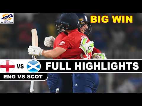 FULL HIGHLIGHTS | ENGLAND VS SCOTLAND ICC T20 WORLD CUP 2026 MATCH HIGHLIGHTS | ENG VS SCOT