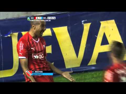 Gol de Vera. Independiente 3 - Belgrano 1. Liguilla Pre Libertadores 2015. FPT
