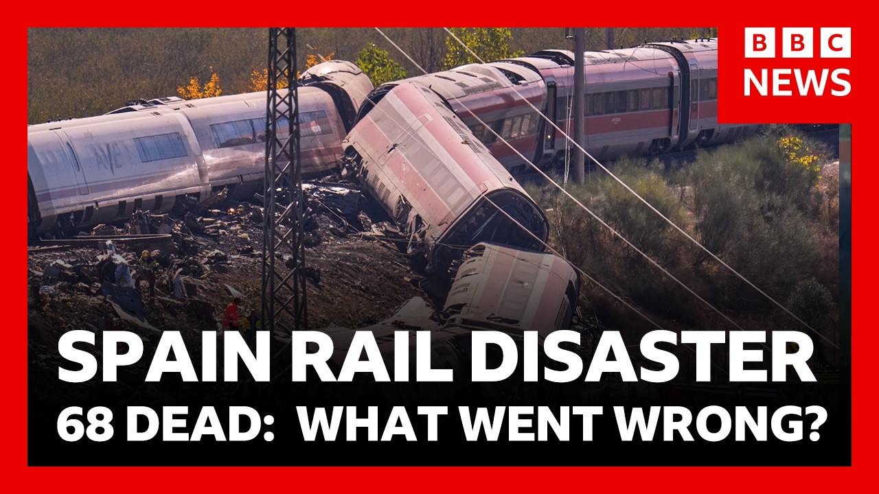 Spain rail disaster: 68 dead after “inexplicable” instruction to train driver | BBC News
