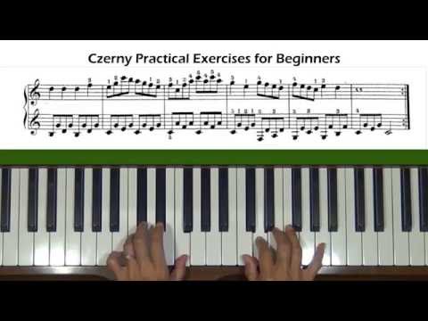 Czerny Practical Exercises for Beginners Op. 599, No. 20 Piano Tutorial