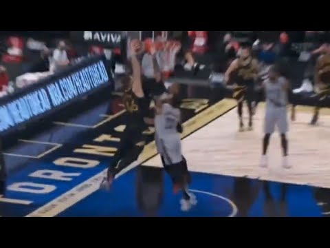 Aron Baynes shocks entire raptors bench after insane dunk on Norman Powell! Blazers vs Raptors