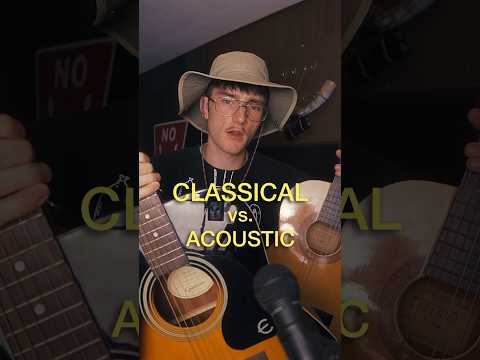 Classical vs. acoustic #guitar #guitartalk #classicalguitar #acousticguitar #musician #guitarist