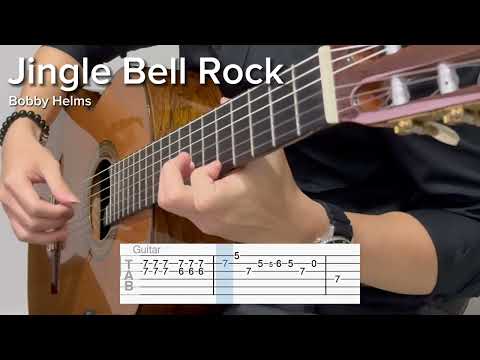 Jingle Bell Rock by Bobby Helms (EASY Guitar Tab)