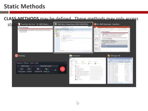 Lecture 17, ABAP Objects, part 4