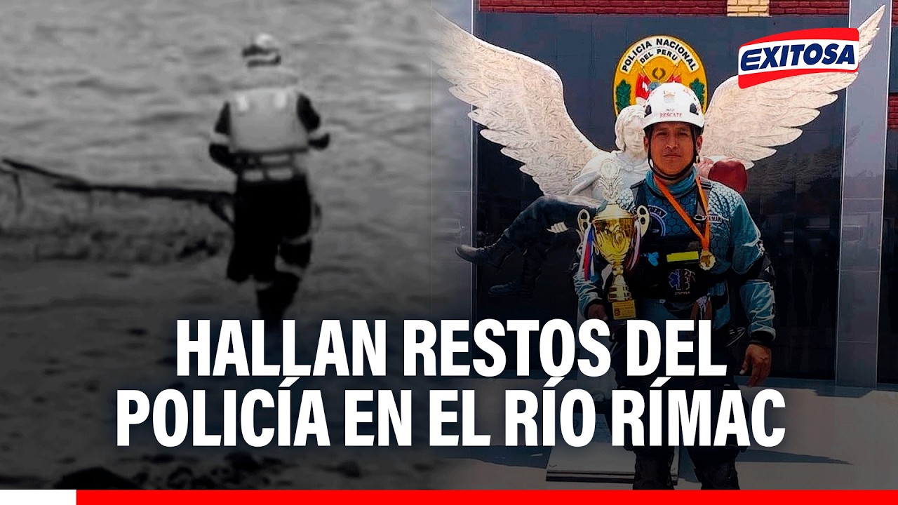 🔴🔵 Hallan restos del policía que fue arrastrado por las aguas del río Rímac