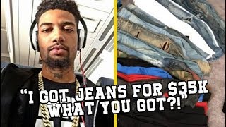 PnB Rock Stunts On G Herbo! SHOWS $35K JEANS COLLECTION!
