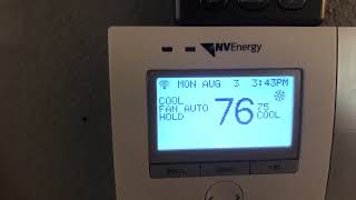 NV Energy Smart Thermostat Error