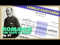 🎼 CAMILLE SAINT-SAËNS - Romance [Op. 37] (Flute & Piano) - [Sheet Music Scrolling]